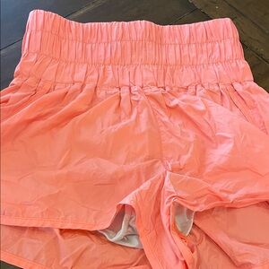FP Movement by Free People Coral Elastic-Waist Athletic Shorts